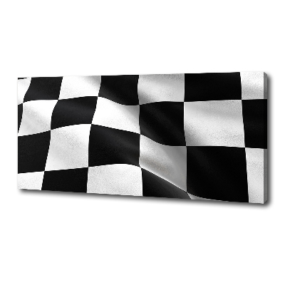 Cuadro canvas con impresión uv duradera horizontal Bandera de meta