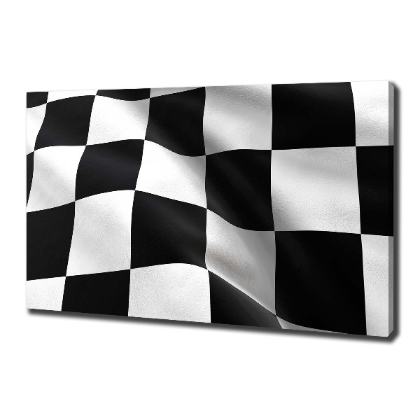 Cuadro canvas con impresión uv duradera horizontal Bandera de meta