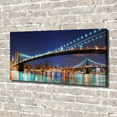 Cuadro canvas con impresión uv duradera horizontal Manhattan Nueva York