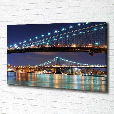 Cuadro canvas con impresión uv duradera horizontal Manhattan Nueva York