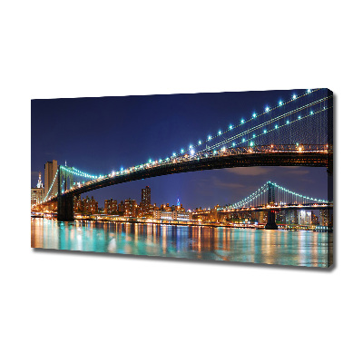 Cuadro canvas con impresión uv duradera horizontal Manhattan Nueva York
