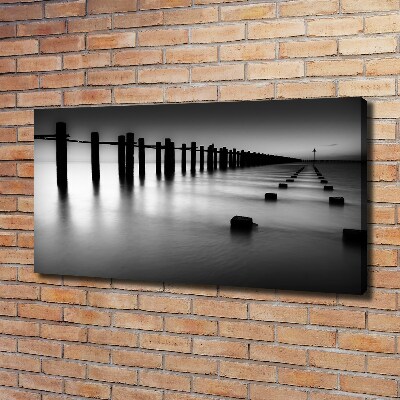 Foto en lienzo con acabado profesional horizontal rompeolas del Támesis