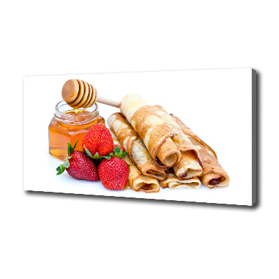 Cuadro canvas con impresión uv duradera horizontal Deliciosos panqueques