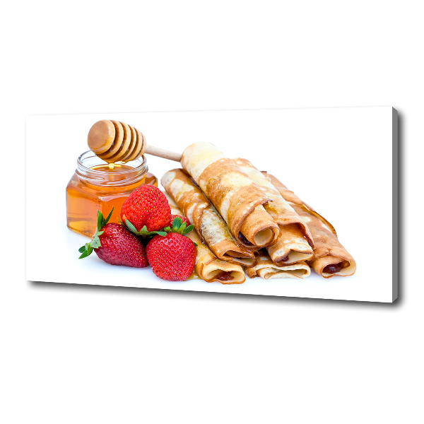 Cuadro canvas con impresión uv duradera horizontal Deliciosos panqueques