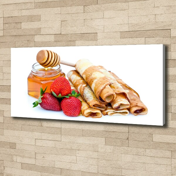 Cuadro canvas con impresión uv duradera horizontal Deliciosos panqueques
