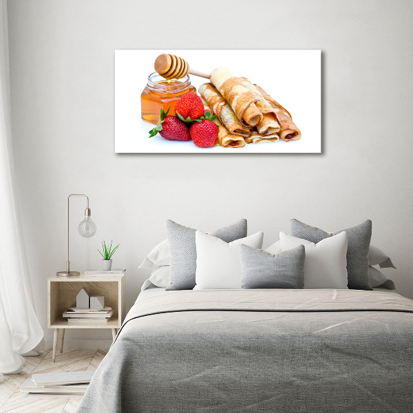 Cuadro canvas con impresión uv duradera horizontal Deliciosos panqueques