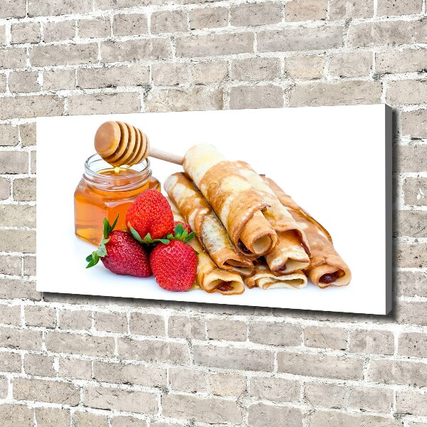 Cuadro canvas con impresión uv duradera horizontal Deliciosos panqueques