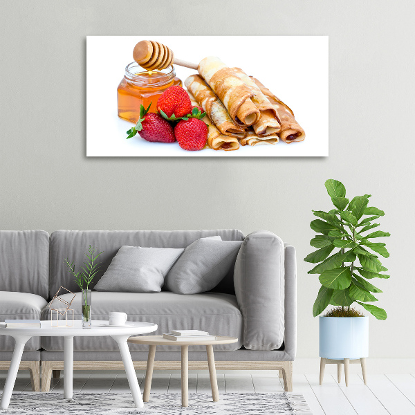 Cuadro canvas con impresión uv duradera horizontal Deliciosos panqueques