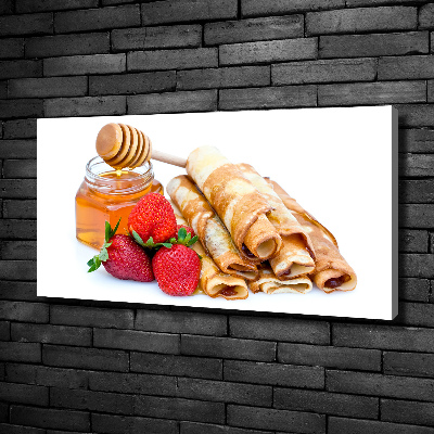 Cuadro canvas con impresión uv duradera horizontal Deliciosos panqueques