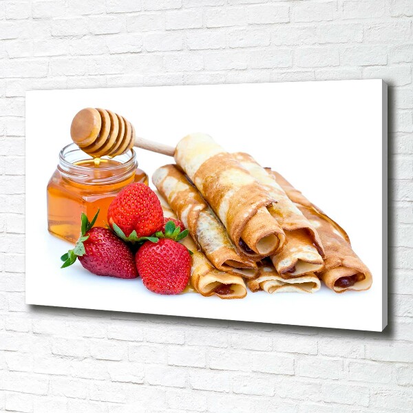 Cuadro canvas con impresión uv duradera horizontal Deliciosos panqueques