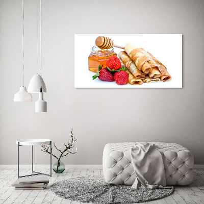 Cuadro canvas con impresión uv duradera horizontal Deliciosos panqueques