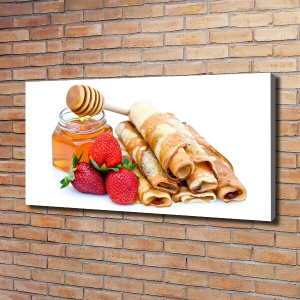 Cuadro canvas con impresión uv duradera horizontal Deliciosos panqueques