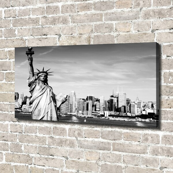 Fotocuadro en lienzo de alta calidad horizontal Estatua de la Libertad