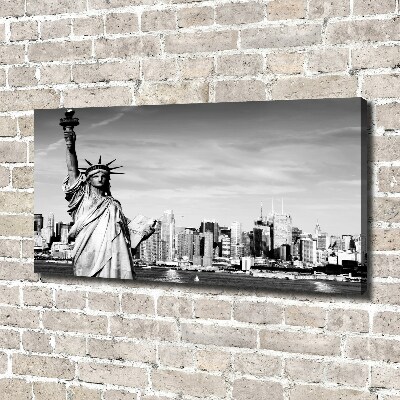 Fotocuadro en lienzo de alta calidad horizontal Estatua de la Libertad