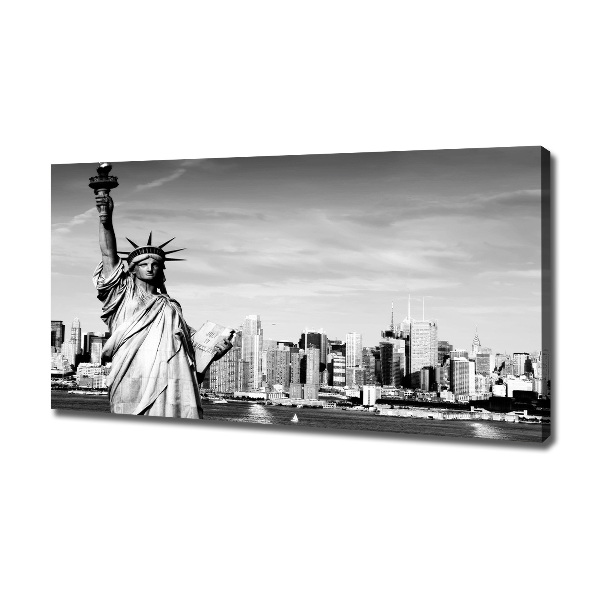 Fotocuadro en lienzo de alta calidad horizontal Estatua de la Libertad