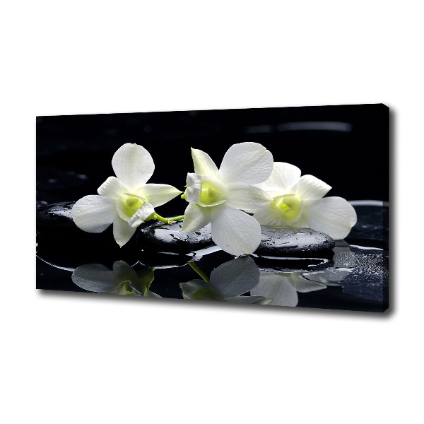 Cuadro canvas con impresión uv duradera horizontal Orquídea