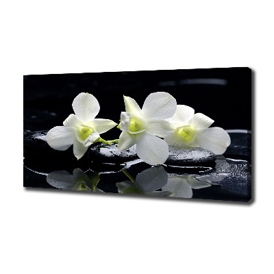 Cuadro canvas con impresión uv duradera horizontal Orquídea
