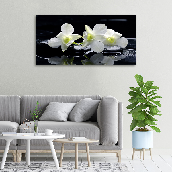 Cuadro canvas con impresión uv duradera horizontal Orquídea
