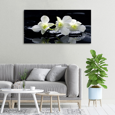 Cuadro canvas con impresión uv duradera horizontal Orquídea
