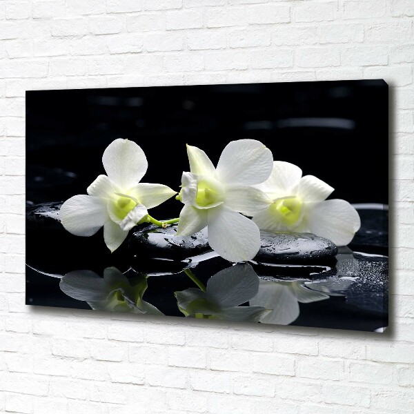 Cuadro canvas con impresión uv duradera horizontal Orquídea