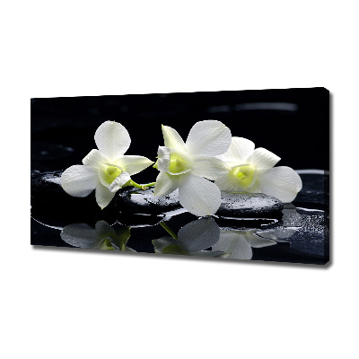 Cuadro canvas con impresión uv duradera horizontal Orquídea