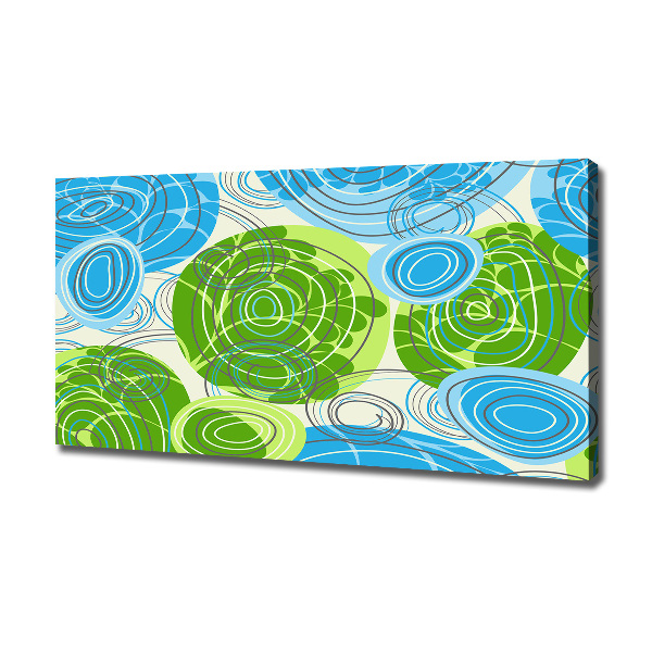 Cuadro canvas moderno de gran formato horizontal Abstracción