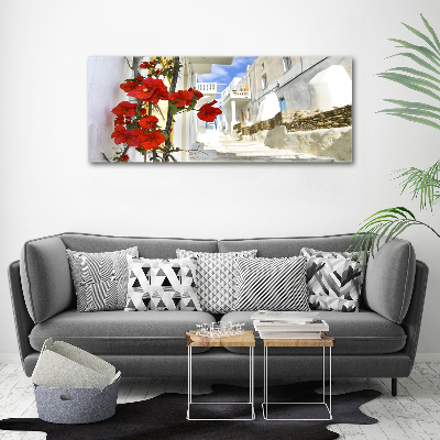 Cuadro canvas moderno de gran formato horizontal Mykonos, Grecia