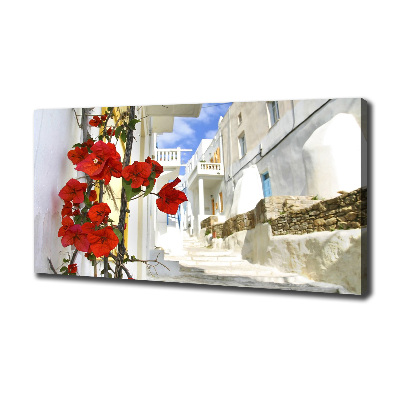 Cuadro canvas moderno de gran formato horizontal Mykonos, Grecia