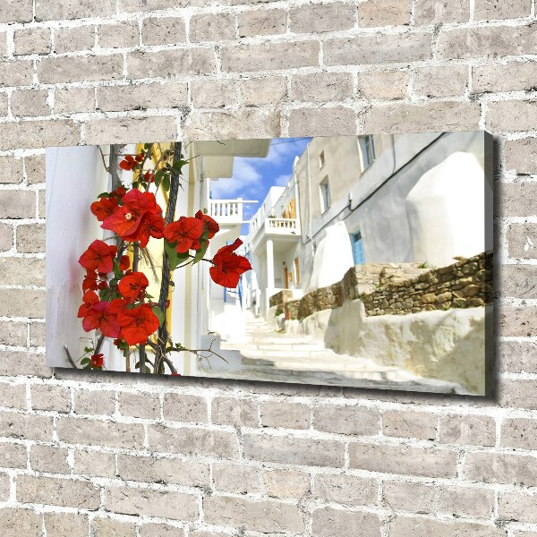 Cuadro canvas moderno de gran formato horizontal Mykonos, Grecia