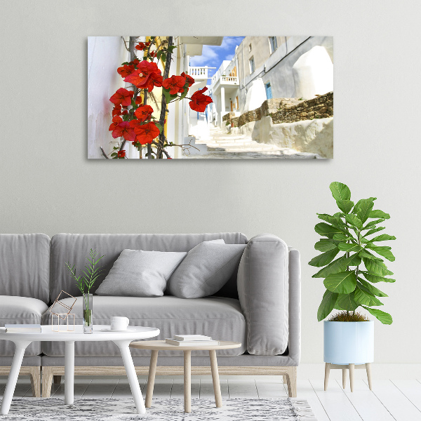 Cuadro canvas moderno de gran formato horizontal Mykonos, Grecia