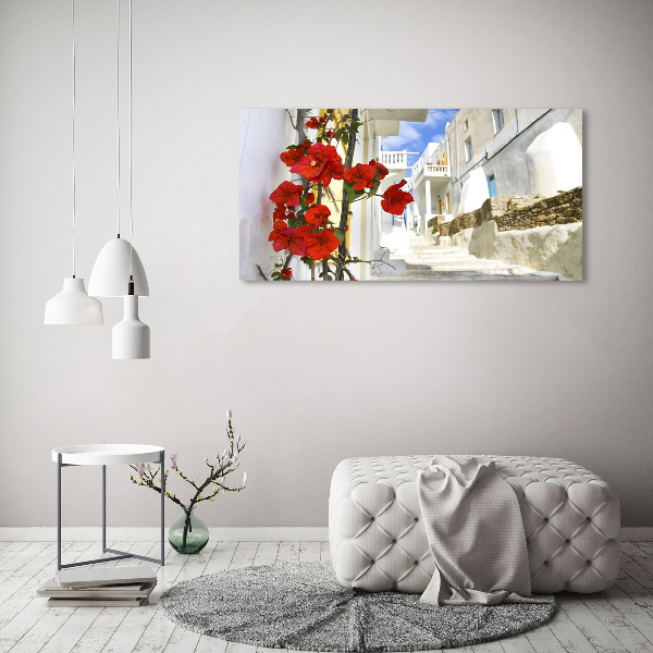 Cuadro canvas moderno de gran formato horizontal Mykonos, Grecia