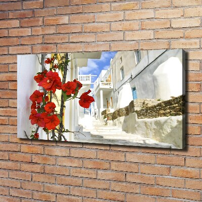 Cuadro canvas moderno de gran formato horizontal Mykonos, Grecia