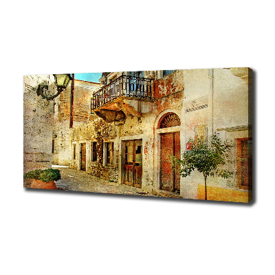 Fotocuadro en lienzo de alta calidad horizontal Calles en Grecia
