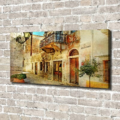 Fotocuadro en lienzo de alta calidad horizontal Calles en Grecia