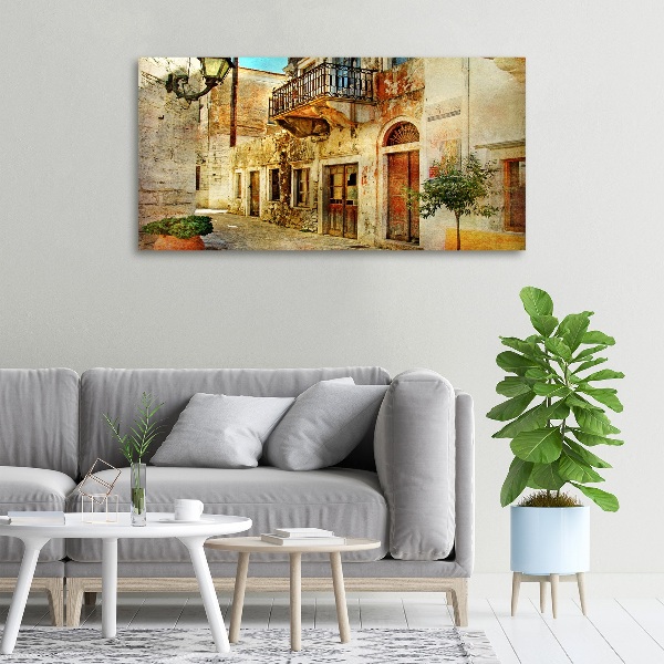 Fotocuadro en lienzo de alta calidad horizontal Calles en Grecia