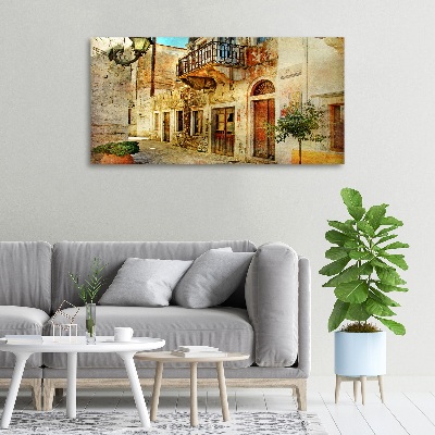 Fotocuadro en lienzo de alta calidad horizontal Calles en Grecia