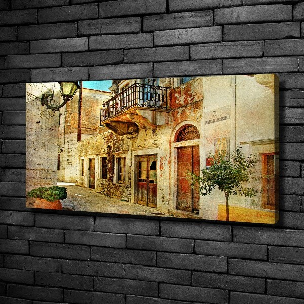 Fotocuadro en lienzo de alta calidad horizontal Calles en Grecia