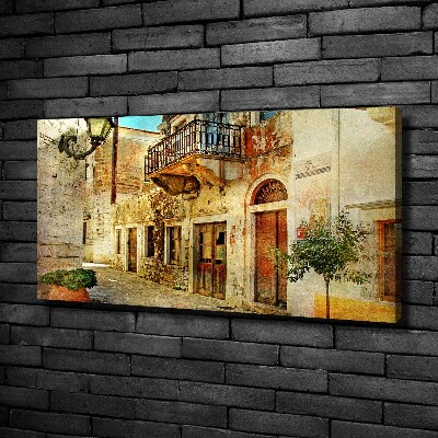 Fotocuadro en lienzo de alta calidad horizontal Calles en Grecia