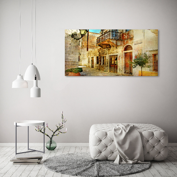 Fotocuadro en lienzo de alta calidad horizontal Calles en Grecia