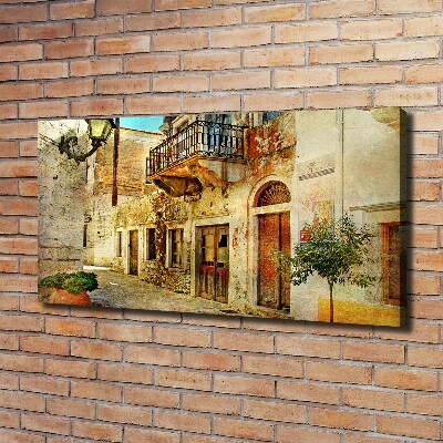 Fotocuadro en lienzo de alta calidad horizontal Calles en Grecia
