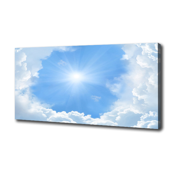 Fotocuadro en lienzo de alta calidad horizontal Nubes en el cielo