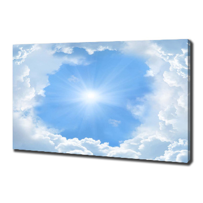 Fotocuadro en lienzo de alta calidad horizontal Nubes en el cielo