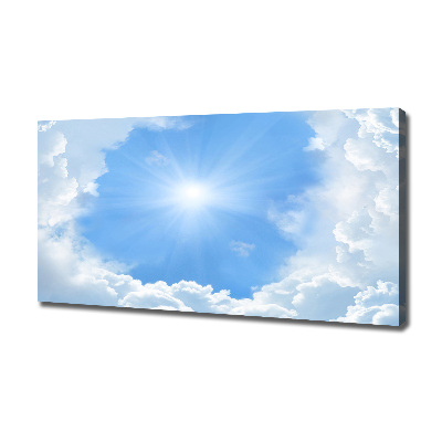 Fotocuadro en lienzo de alta calidad horizontal Nubes en el cielo