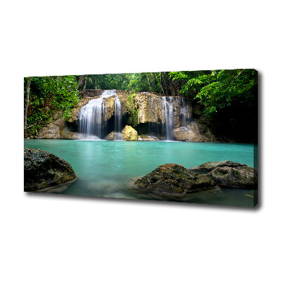 Cuadro canvas con impresión uv duradera horizontal Cascada