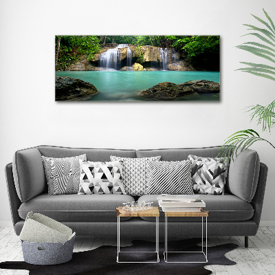 Cuadro canvas con impresión uv duradera horizontal Cascada