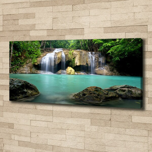 Cuadro canvas con impresión uv duradera horizontal Cascada
