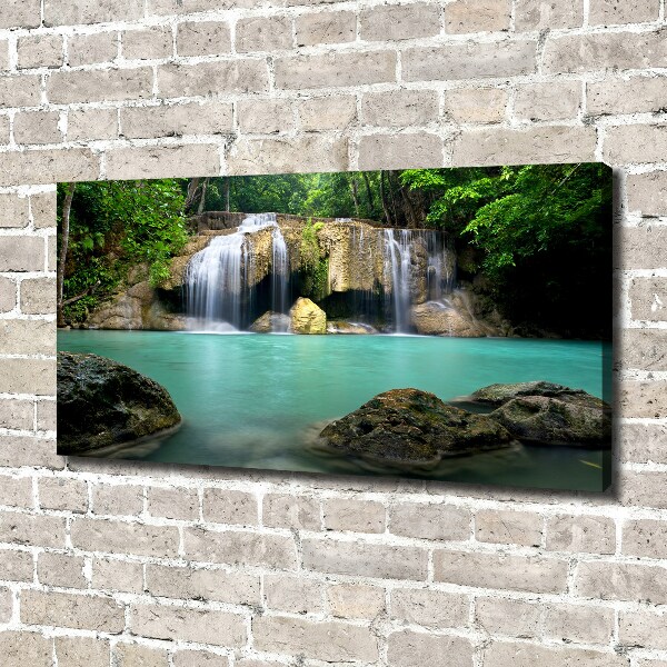 Cuadro canvas con impresión uv duradera horizontal Cascada