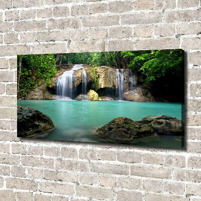 Cuadro canvas con impresión uv duradera horizontal Cascada