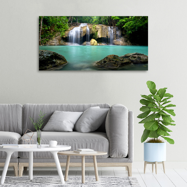 Cuadro canvas con impresión uv duradera horizontal Cascada