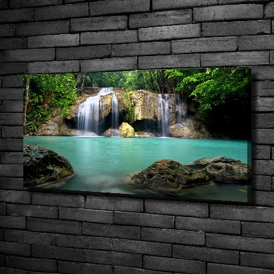 Cuadro canvas con impresión uv duradera horizontal Cascada